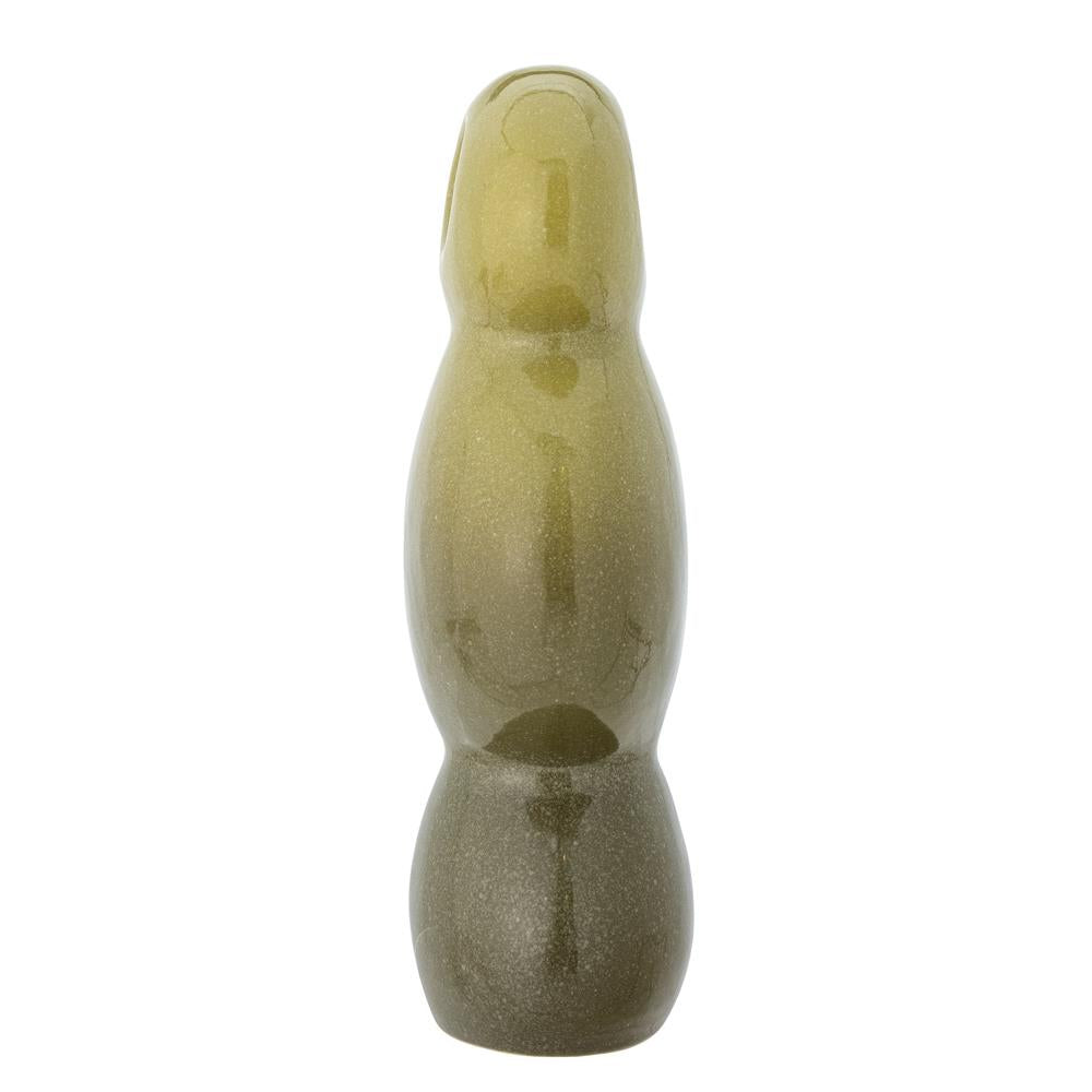 Bloomingville Kaui Deko grün aus Steingut – skulpturales Deko‑Objekt für Wohnzimmer