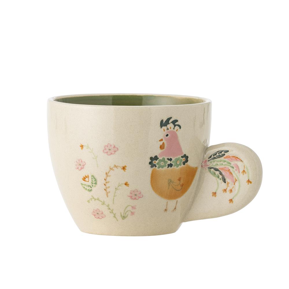 Bloomingville Joshua Tasse bunt aus Steingut – dekorative Kaffeetasse für Küche & Tischdeko