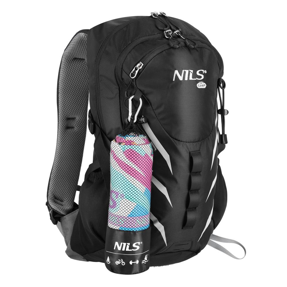 NILS Mikrofaserhandtuch 160x80 cm Flora - schnelltrocknendes Handtuch für Camping, Strand & Sport