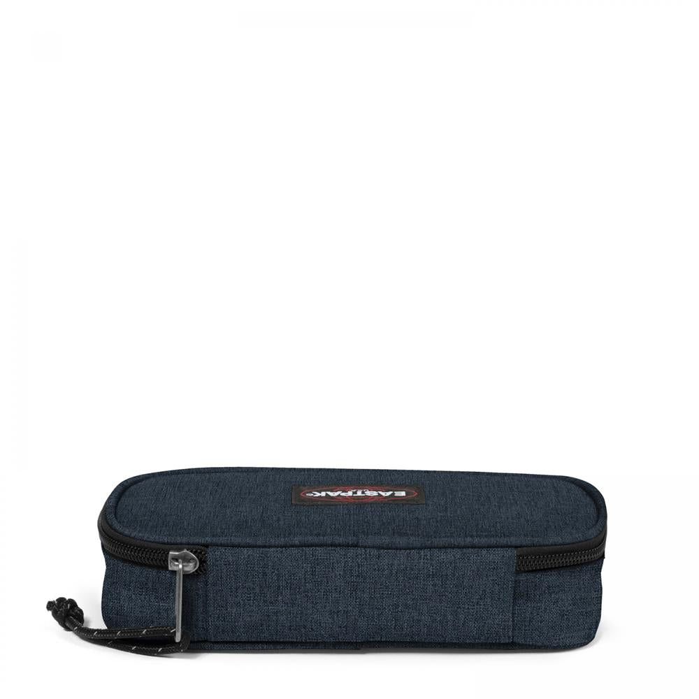 Eastpak OVAL SINGLE, Federmäppchen, Triple Denim (blau), mittelgroße Federmappe, Federtasche