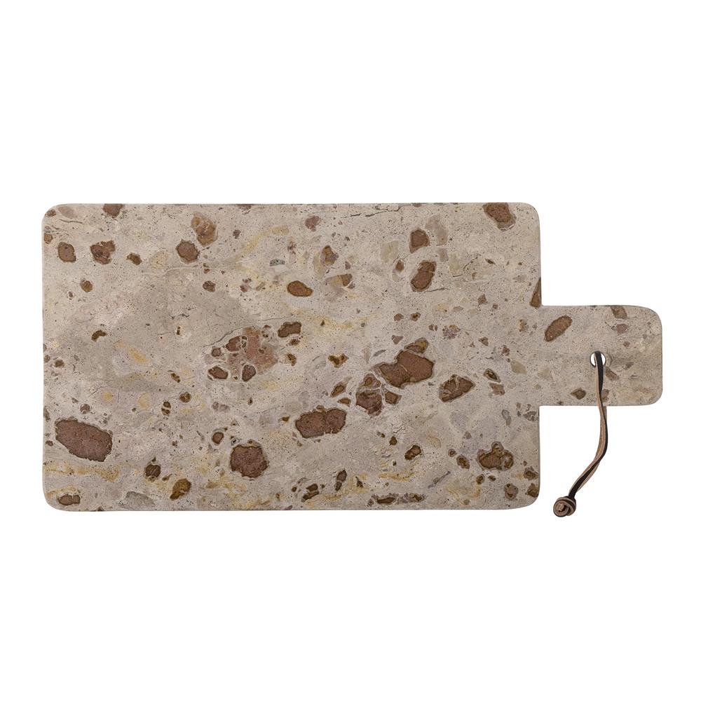 Bloomingville Nukaka Schneidebrett Marmor braun Servierbrett Küche Deko Naturstein