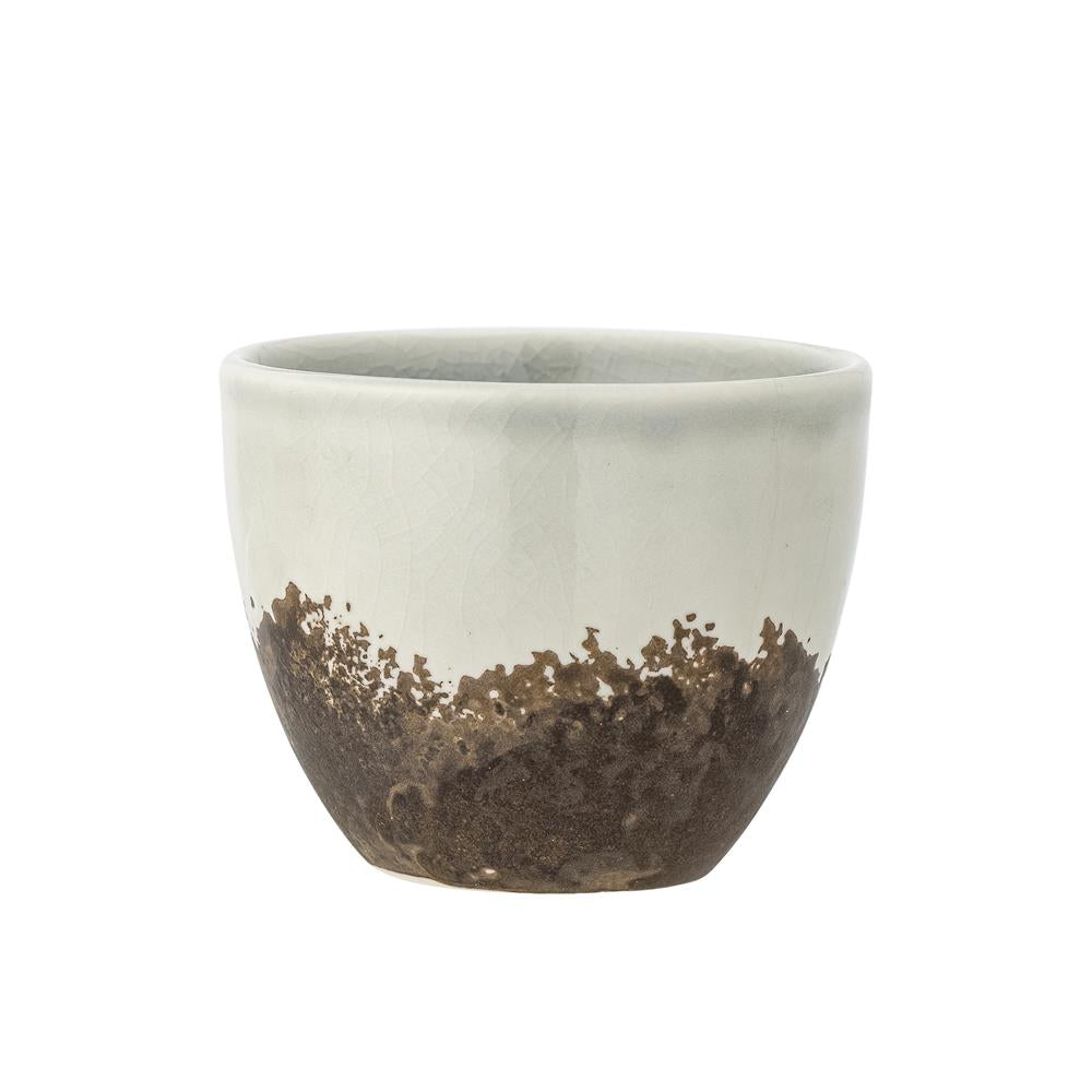 Bloomingville Paula Tasse Braun Crackle-Glasur Steingut 195ml