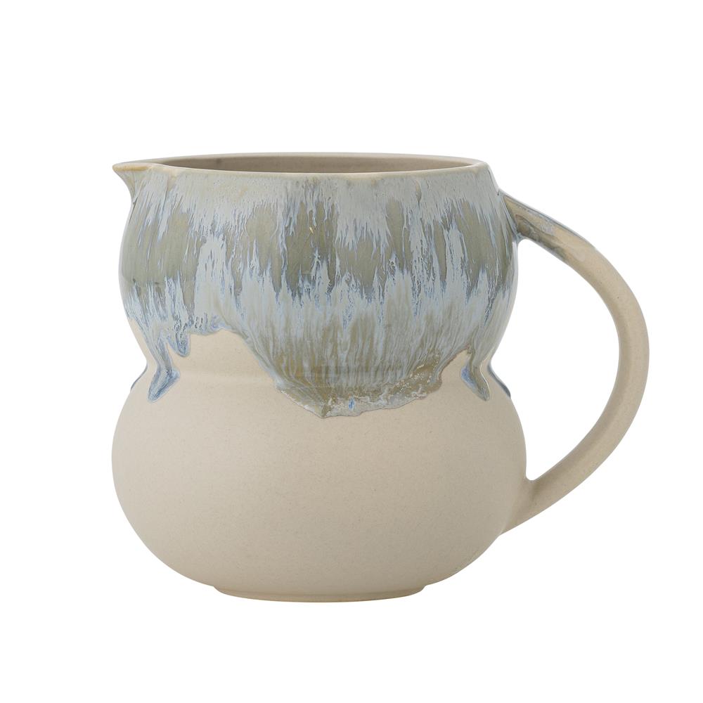 Bloomingville Luna Milchkännchen Blau Steingut 1500ml Krug