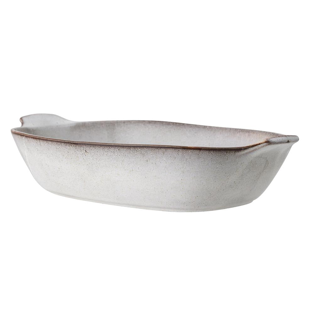 Bloomingville Sandrine Ofenform, Natur, 3,5L, Steingut, dänisches Design
