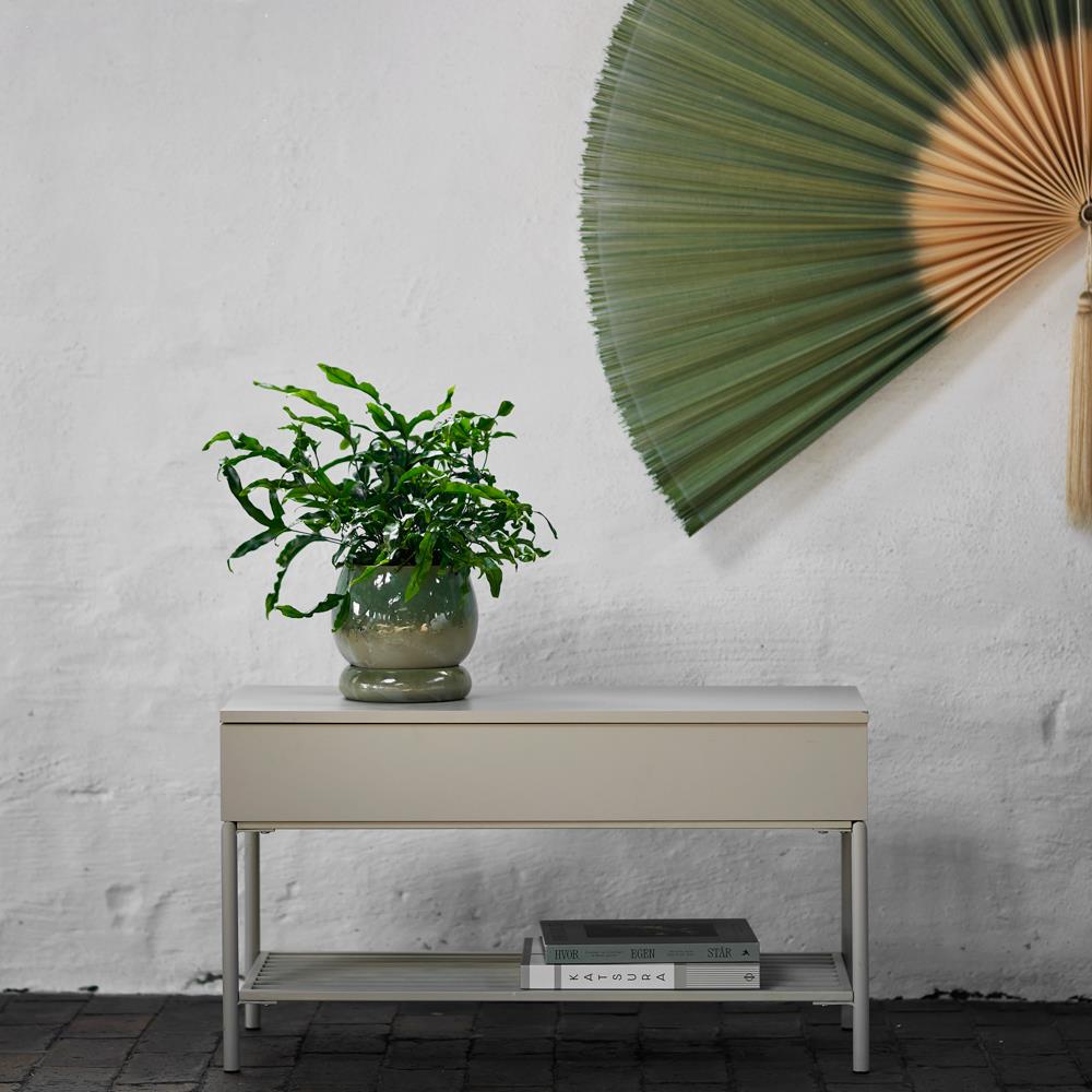 Bloomingville Aveline Bank natur - Sitzbank mit Stauraum & Ablage für Flur Wohnzimmer modern