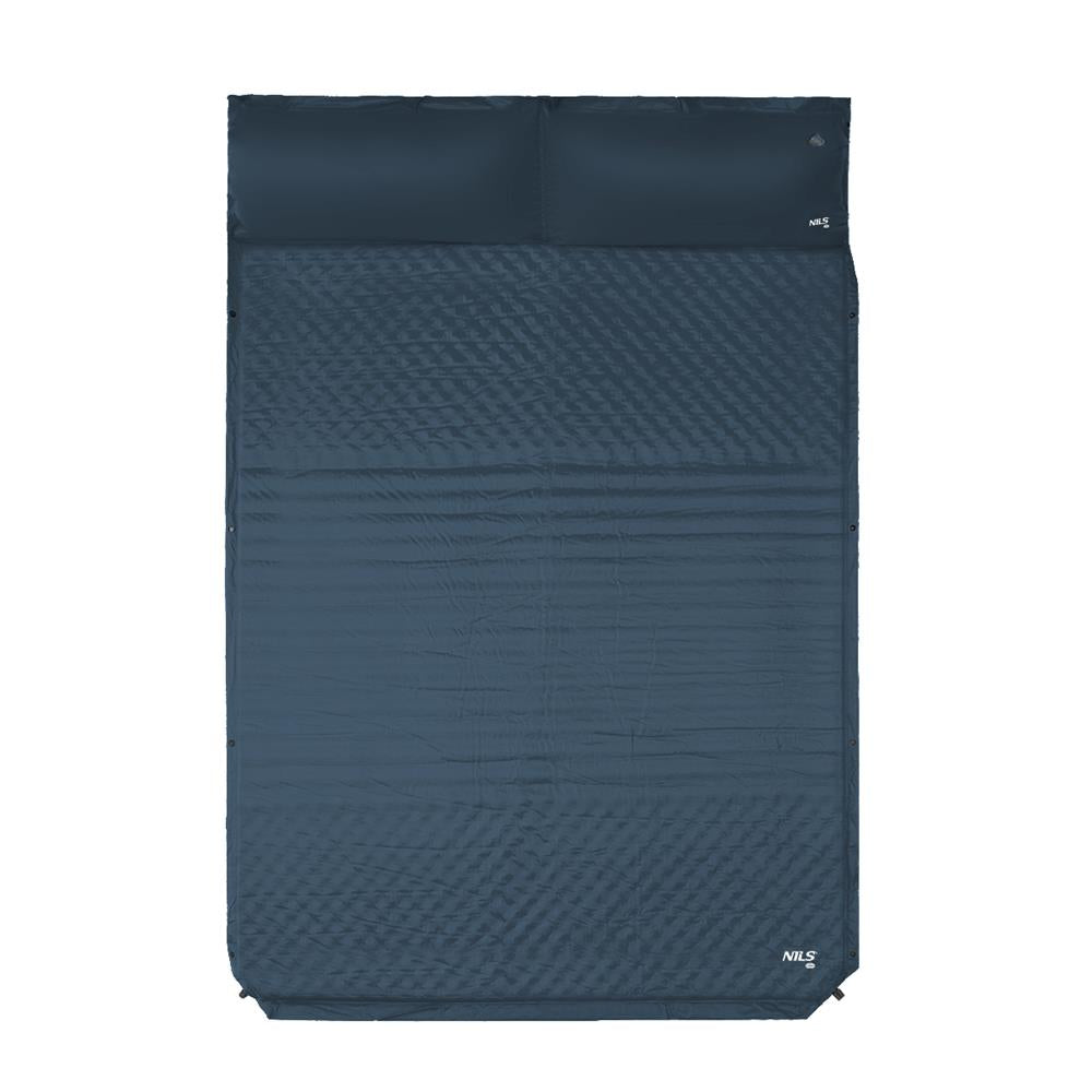 NILS CAMP selbstaufblasende Campingmatte 2 Personen 190 cm grau Isomatte Outdoor