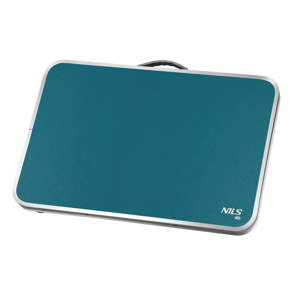 NILS CAMP Campingtisch blau kompakt faltbar für Camping Picknick Garten Outdoor
