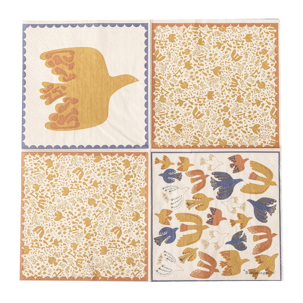 Bloomingville Anniversary Servietten Bunt Papier 33x33cm 20 Stück