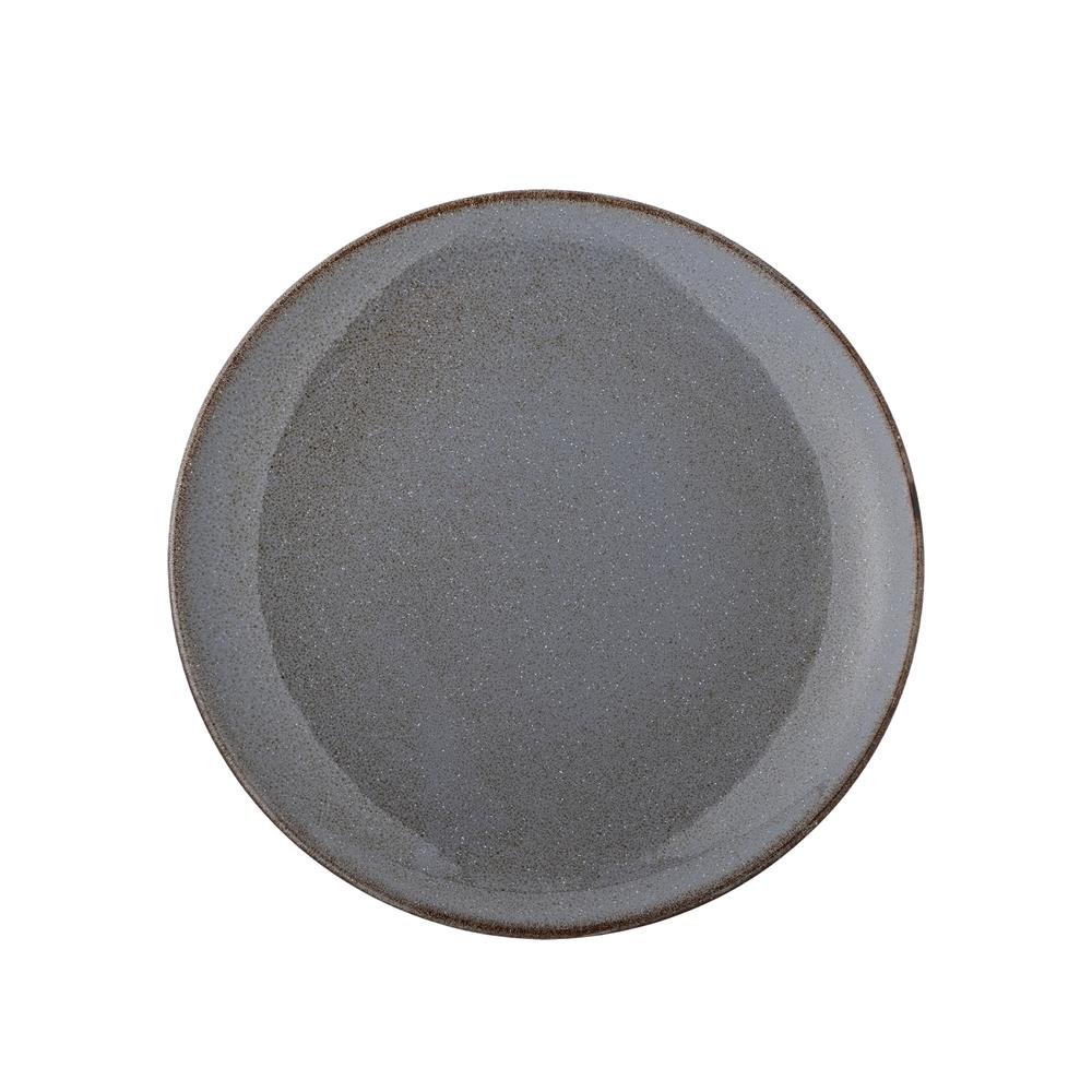 Bloomingville Sandrine Teller Grau Steingut D22xH2 cm – kleiner grauer Teller