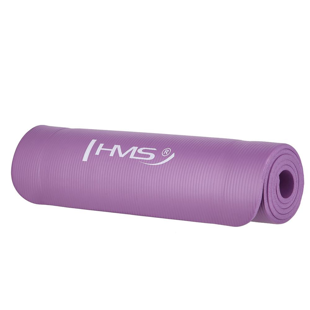 Yogamatte 183 x 61 x 1 cm Fitnessmatte Lila Gymnastikmatte rutschfest | HMS YM03