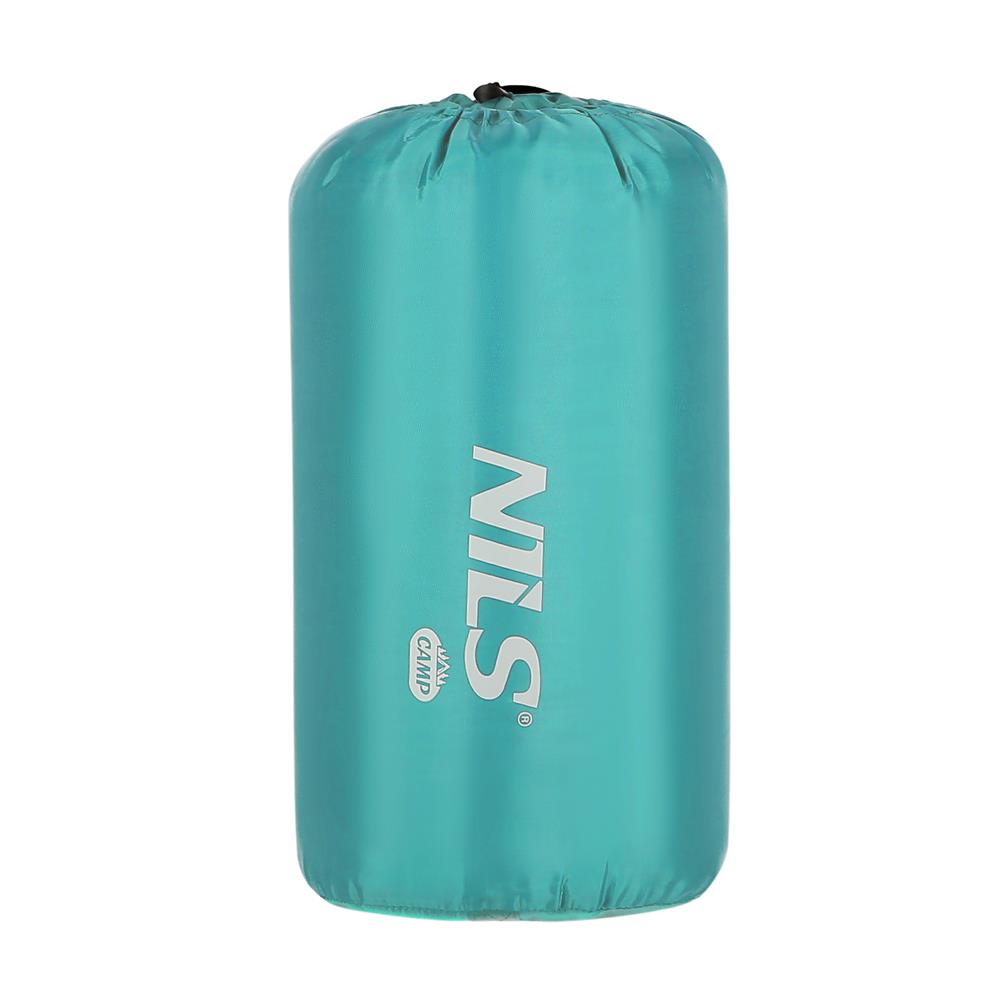 NILS CAMP Schlafsack Größe L Grün-Grau - leichter Sommerschlafsack für Camping, Reisen & Outdoor