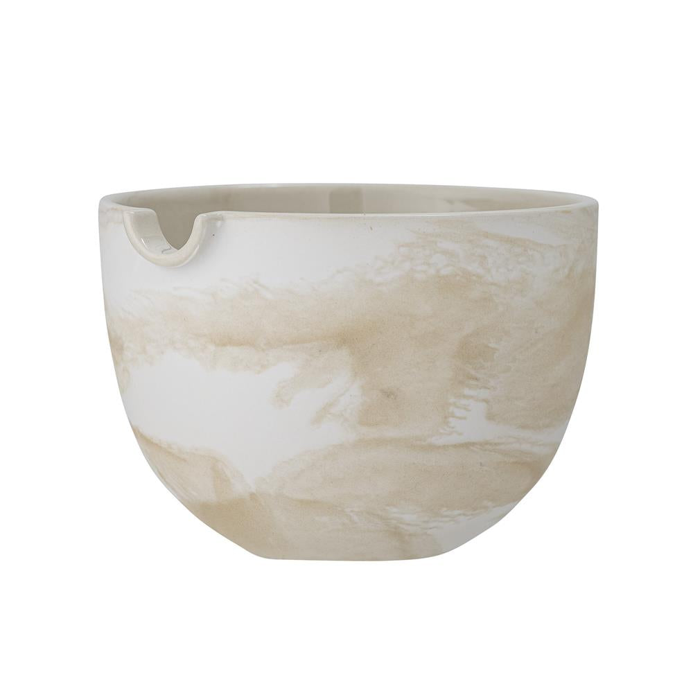 Bloomingville Toula Schale Steingut Beige Reaktive Glasur 17 x 11,5 cm