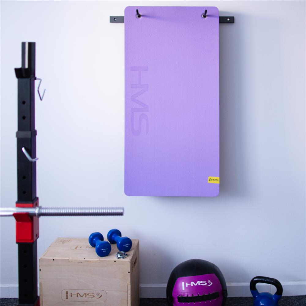 Wandhalterung für Fitnessmatten Verstellbar Stahl | HMS STR30