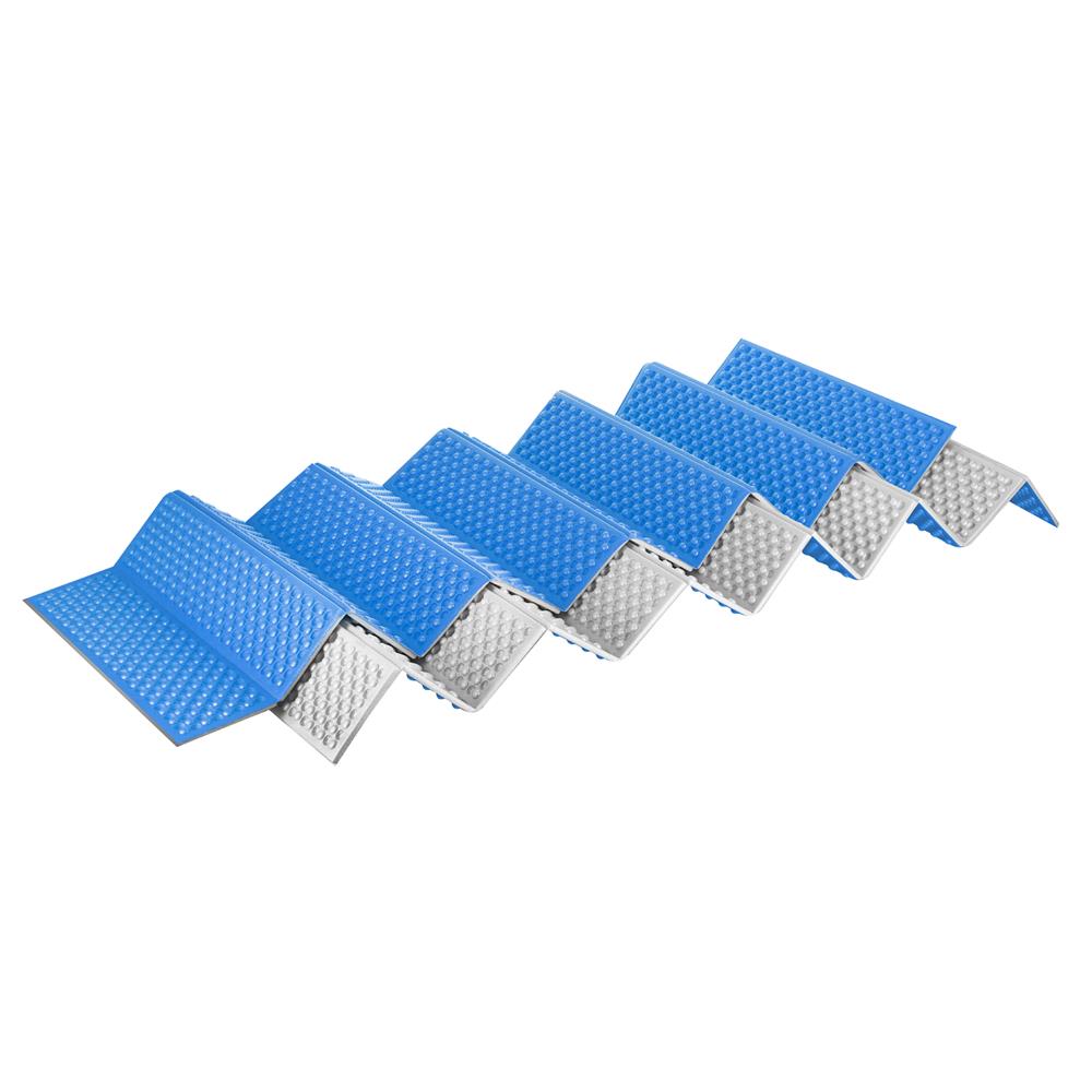 NILS CAMP Isomatte faltbar 195 cm in Blau - isolierende Matte für Outdoor, Trekking & Camping