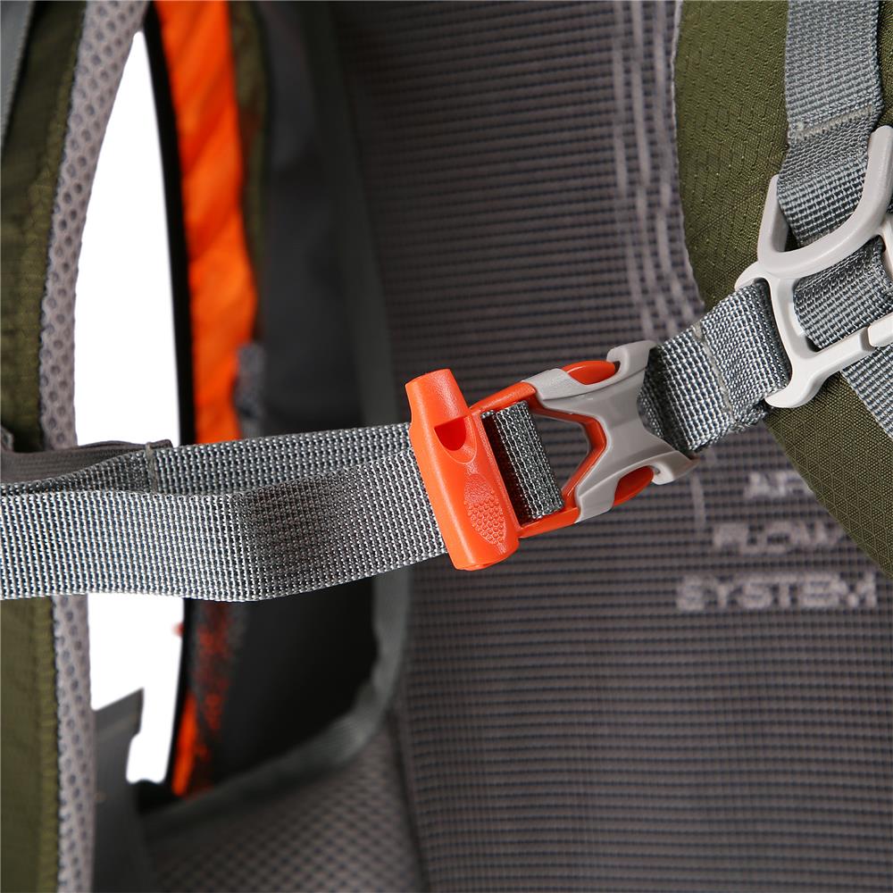 NILS CAMP Trekkingrucksack Rambler 40L in Grün - Outdoor Rucksack mit Belüftung & Regenhülle