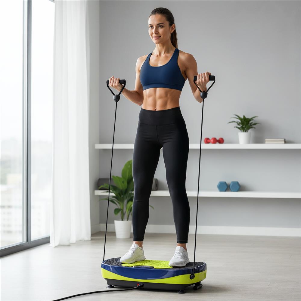 Vibrationsplatte mit 3D-Matte, Bluetooth und Lautsprecher | HMS SVP11