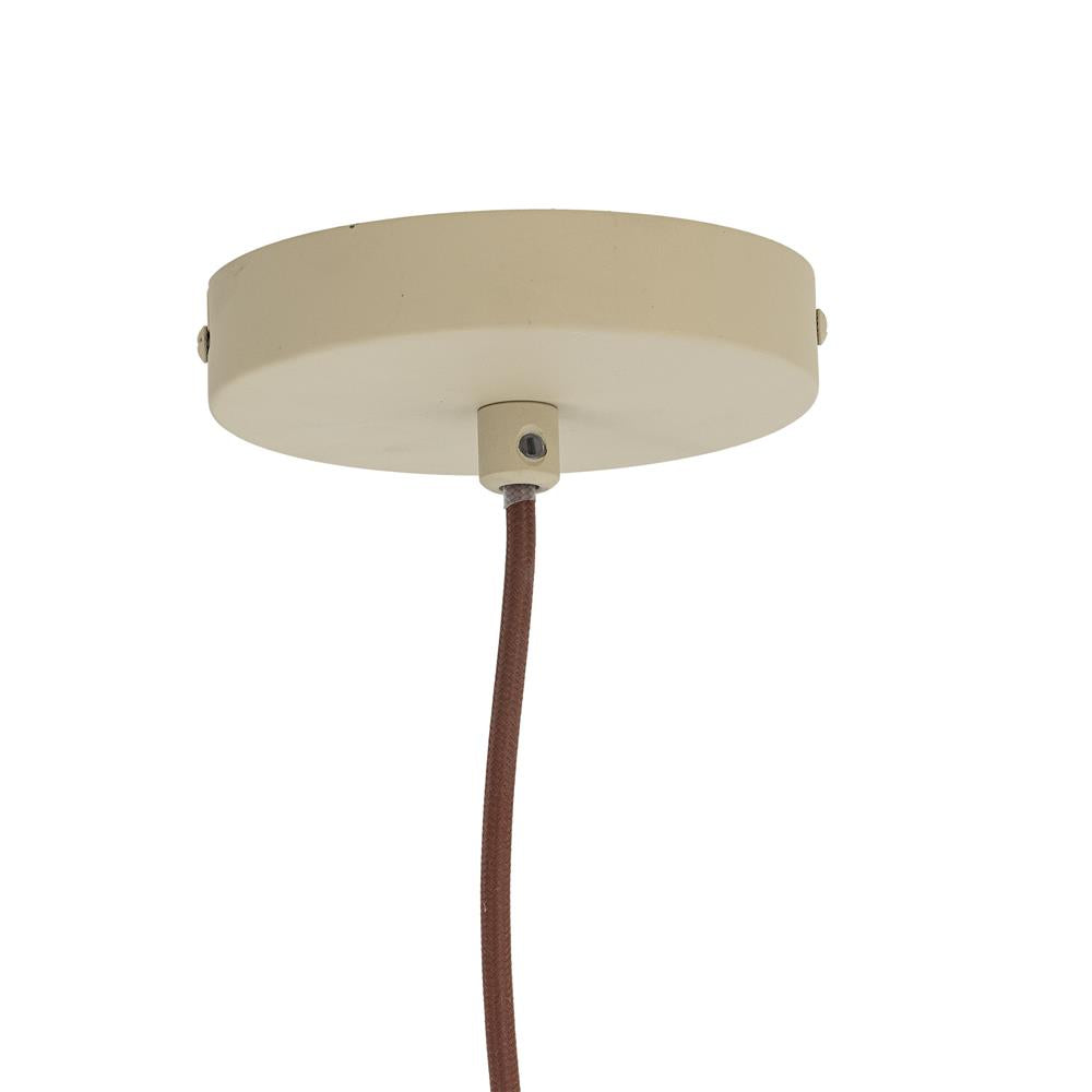 Bloomingville Lacya Hängeleuchte Natur Metall D40xH18 cm – moderne runde Pendelleuchte