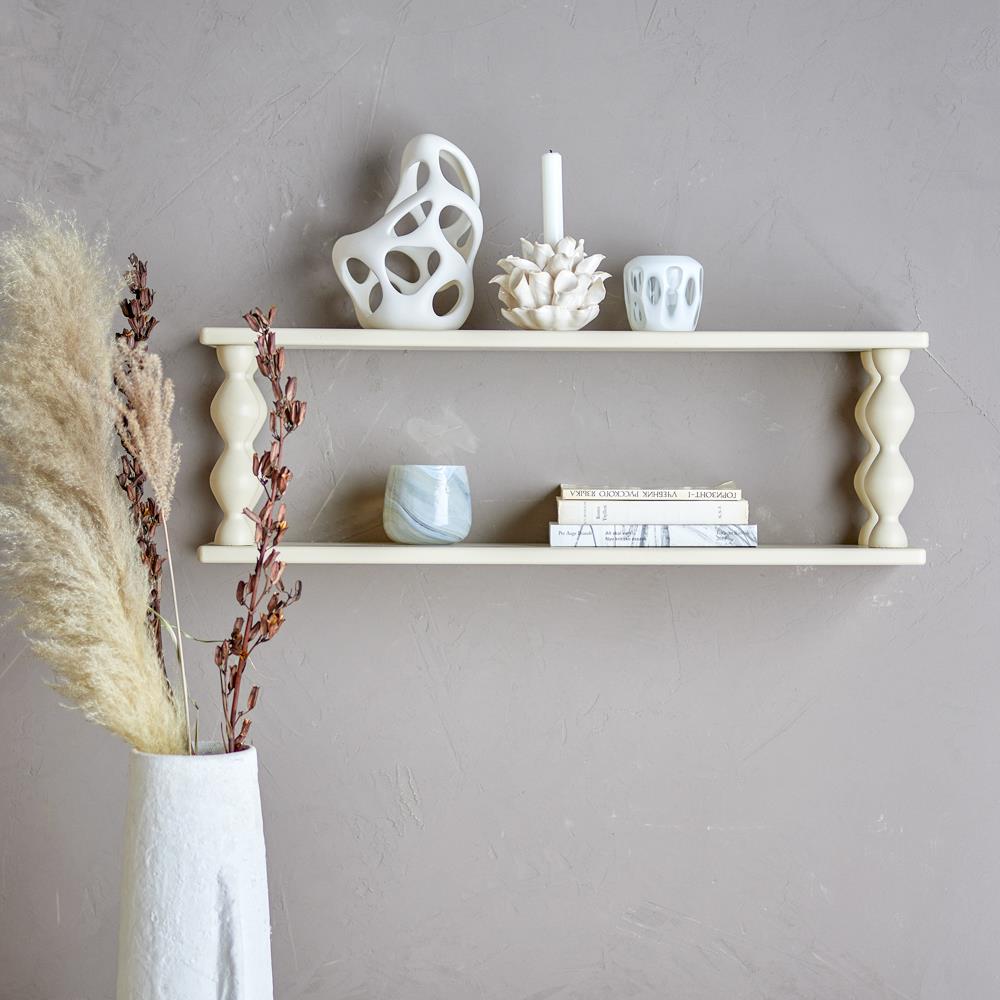 Bloomingville Salino Wandregal Weiß Holz 80x26cm Hängeregal