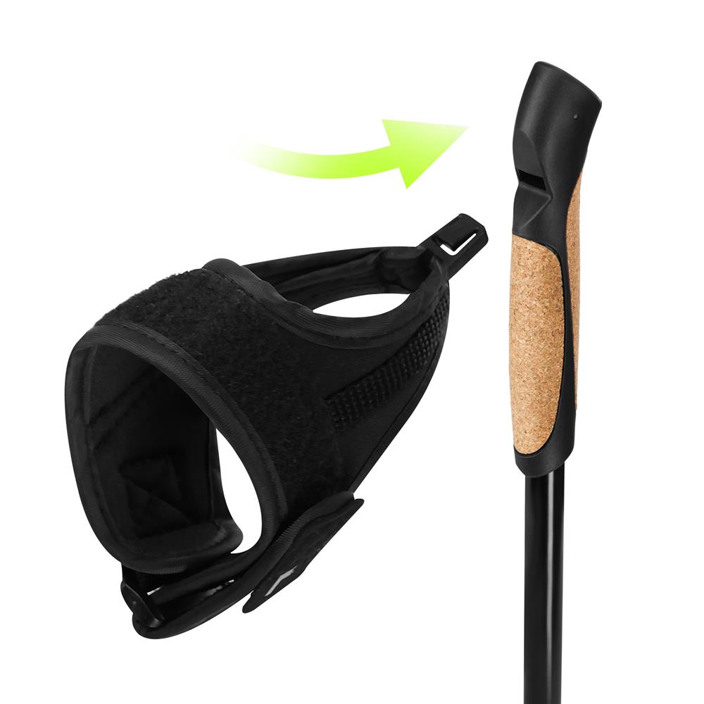 NILS Nordic Walking Stöcke NW8611 Aluminium 6061 Korkgriff Grün