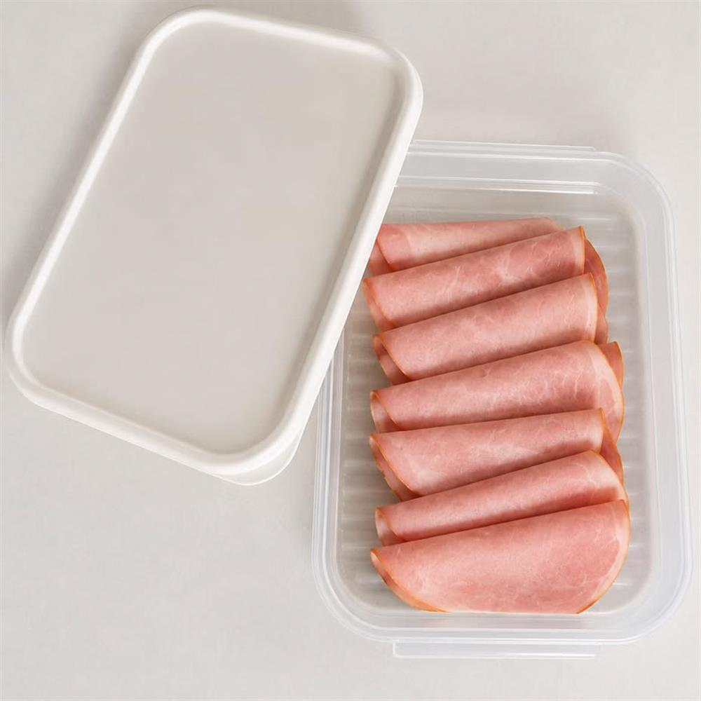 LocknLock Frischhaltedosen für Aufschnitt 1,2 L 3er Set - Aufschnittbox stapelbar BPA-frei