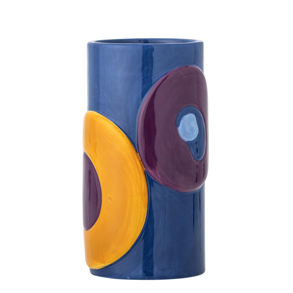 Bloomingville Polivia Vase Keramik bunt abstrakt 18 cm