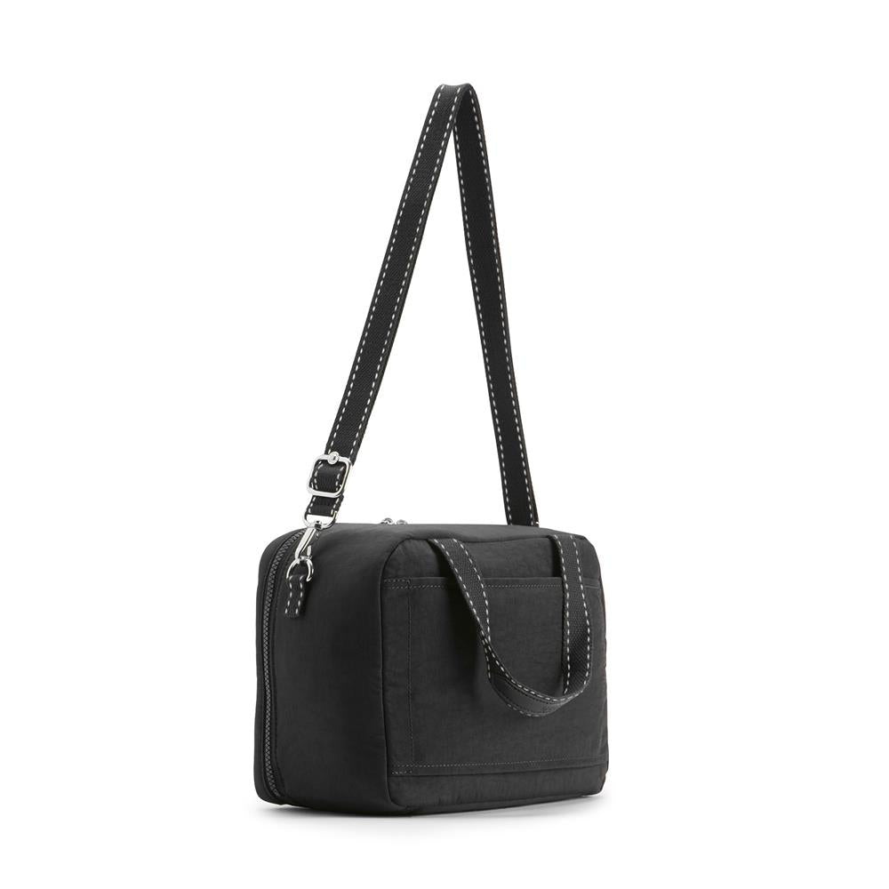 Kipling MIYO, isolierte Lunchbox Tasche mit Trolleyschlaufe, 8L, True Black (schwarz)