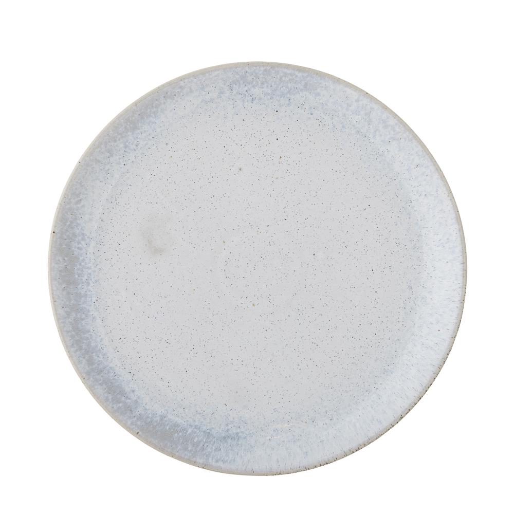 Bloomingville Paula Teller Blau Steingut D26,5xH2 cm – großer blauer Teller