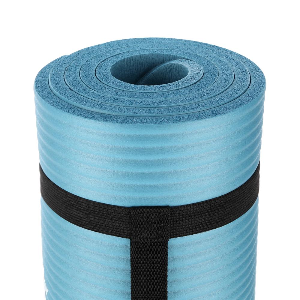 Yogamatte 183 x 61 x 1,2 cm Fitnessmatte Blau Gymnastikmatte rutschfest | HMS YM07