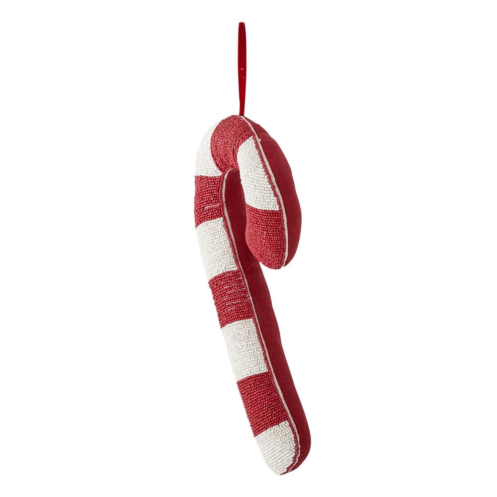Bloomingville Kunai Weihnachtsanhänger Zuckerstange Rot Polyester Weihnachtsdeko