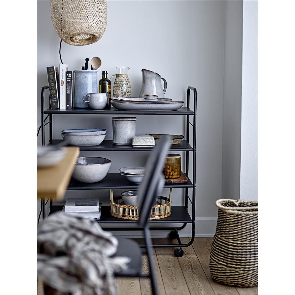 Bloomingville Salle Tablett 2er Set Natur Bambus Serviertablett Servierplatten dänisches Design