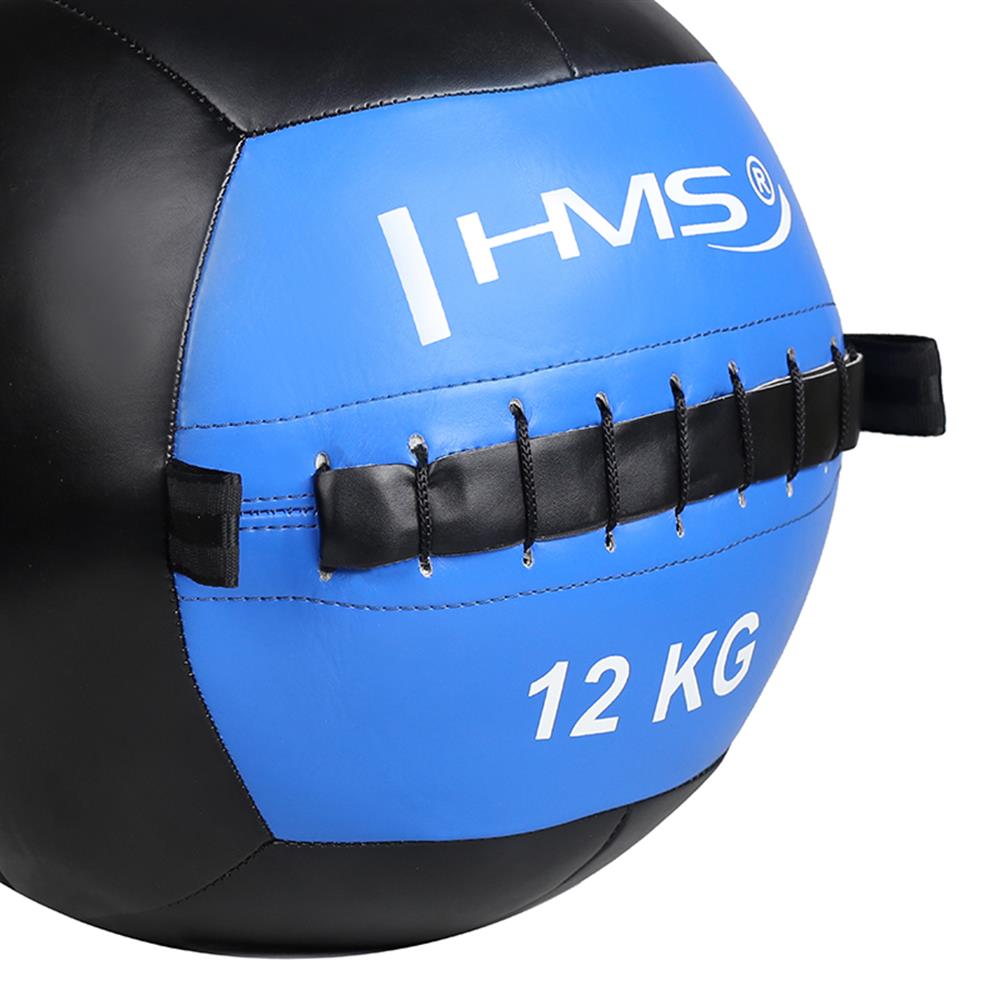 Wall Ball Medizinball 12 kg Trainingsball für Functional Training Blau | HMS WLB12