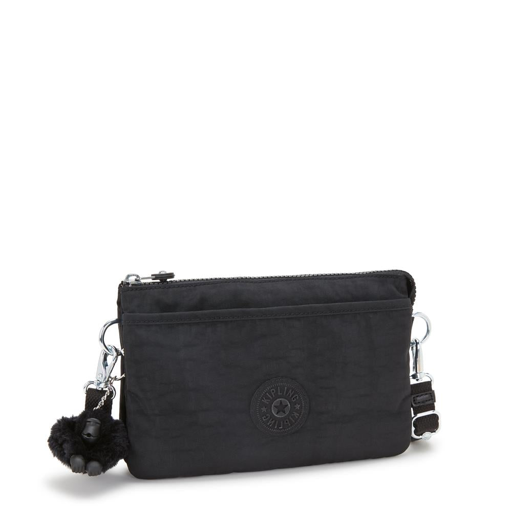 Kipling RIRI, Kleine Umhängetasche, Black Noir (schwarz), Schultertasche, Crossbody