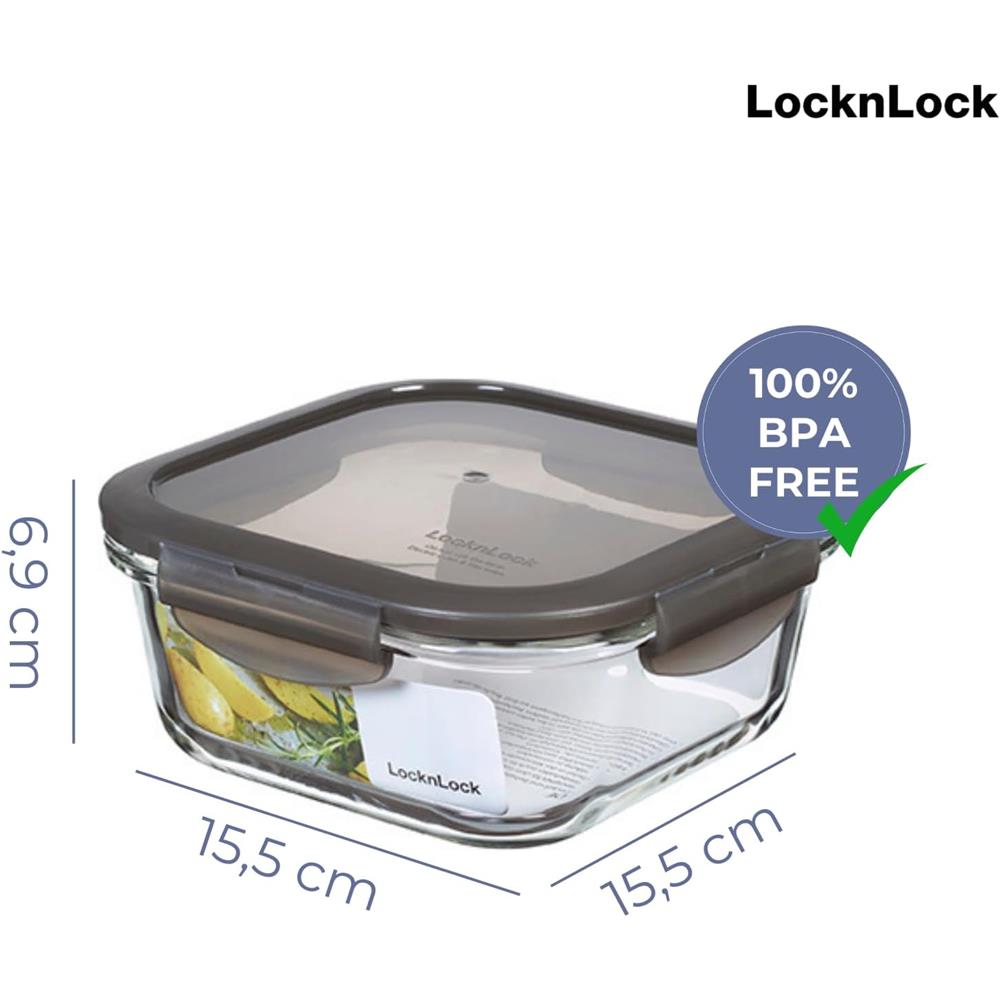 LocknLock OVEN GLASS Frischhaltedose 750 ml, ofenfest bis 400 °C