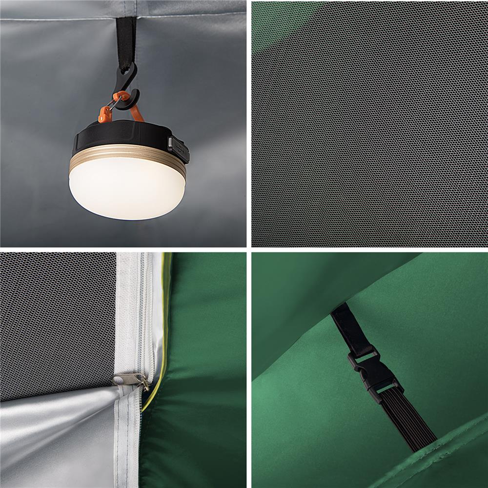NILS CAMP Shadow 2 Zelt für 3 Personen in Grün - Campingzelt mit Vorraum & Moskitonetz für Outdoor