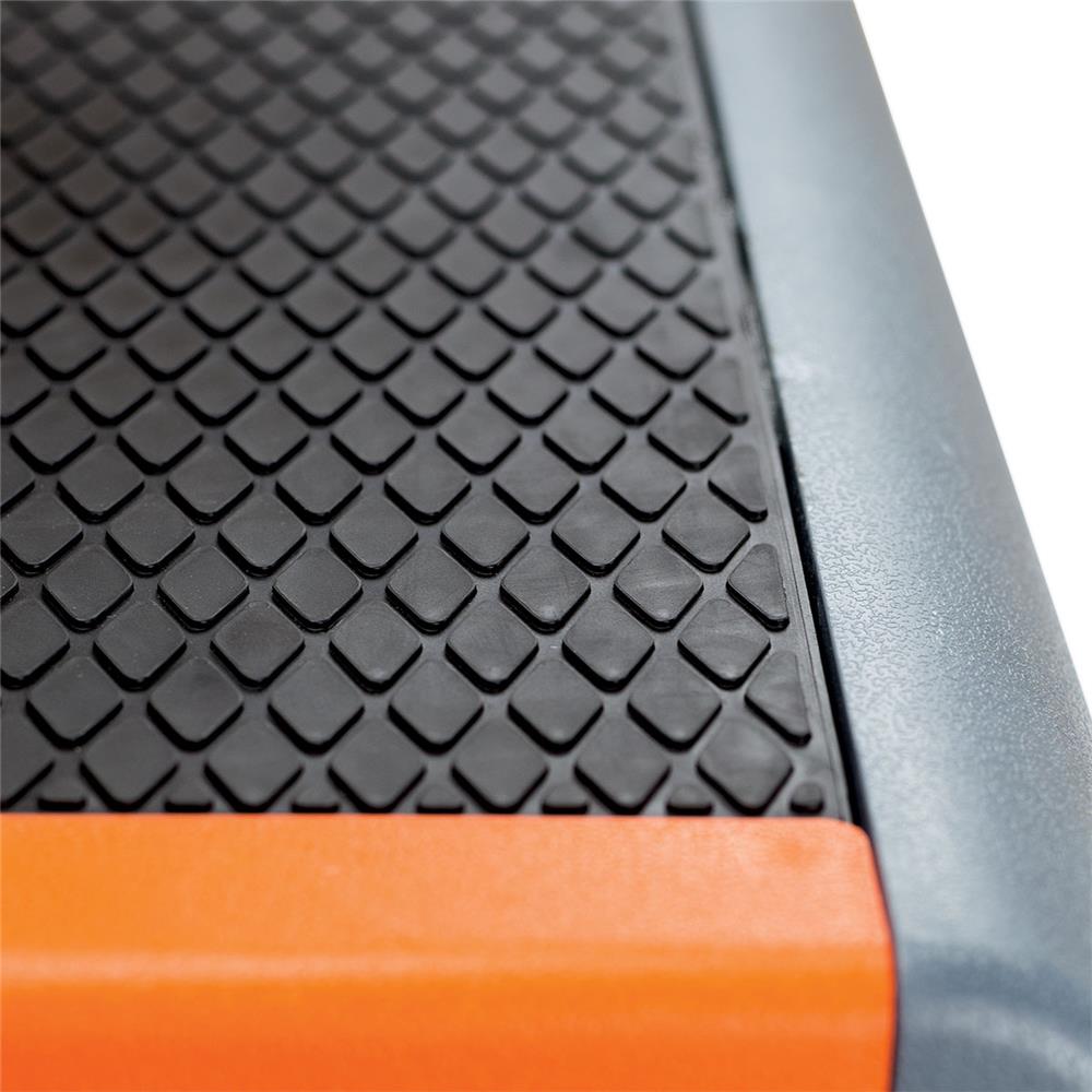 Aerobic-Steppbrett Schwarz/Orange höhenverstellbar bis 300 kg | HMS Premium AS007