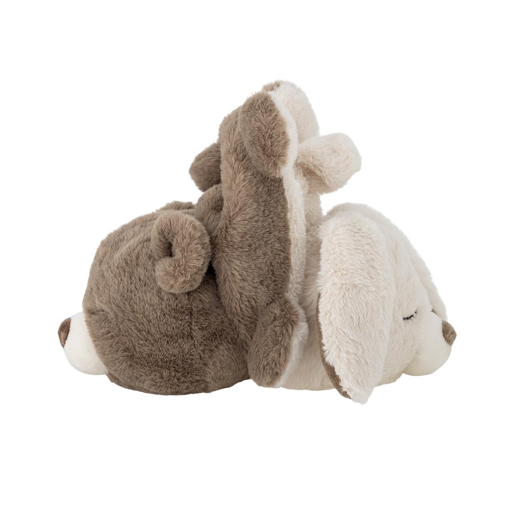 Bloomingville MINI Berta 2in1 Plüschtier Teddybär-Hase Braun Polyester