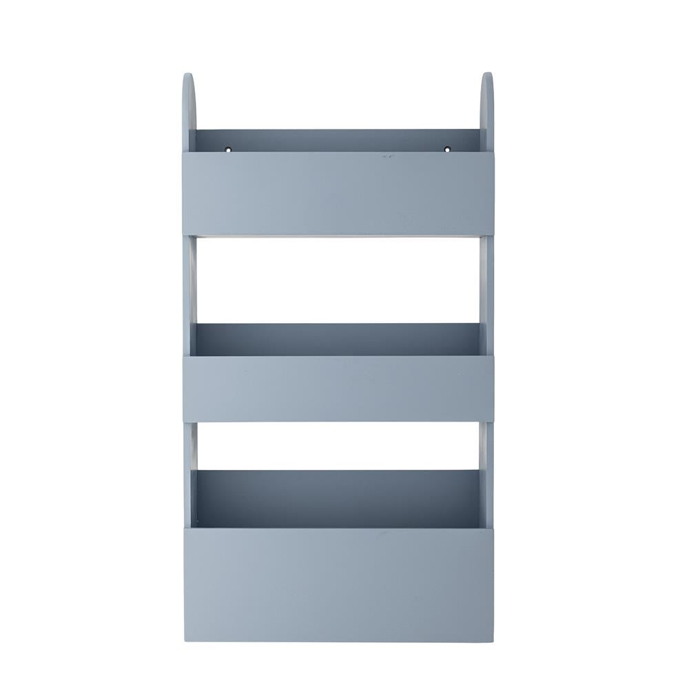 Bloomingville MINI Moris Regal blau - Wandregal aus Holz für Kinderzimmer, Bücher & Deko