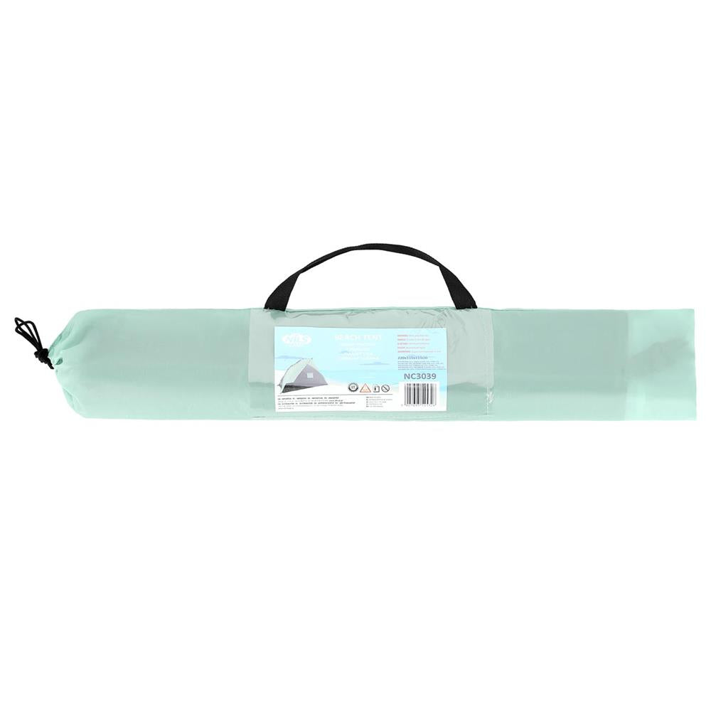 NILS Strandzelt in mint Pop-Up für Strand Camping und Outdoor UV Schutz kompakt