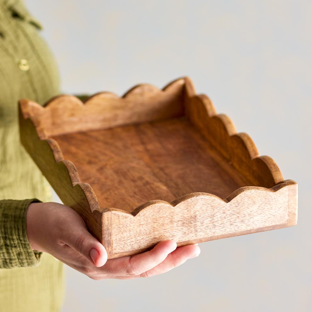 Bloomingville Namira Serviertablett Natur Mango Holz 38 cm
