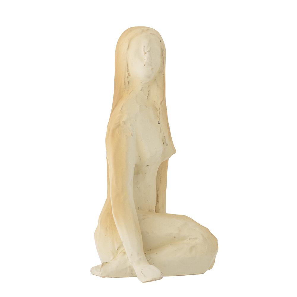 Bloomingville Ishtar Deko aus Steingut in Natur – moderne Skulptur für Wohnzimmer und Regal