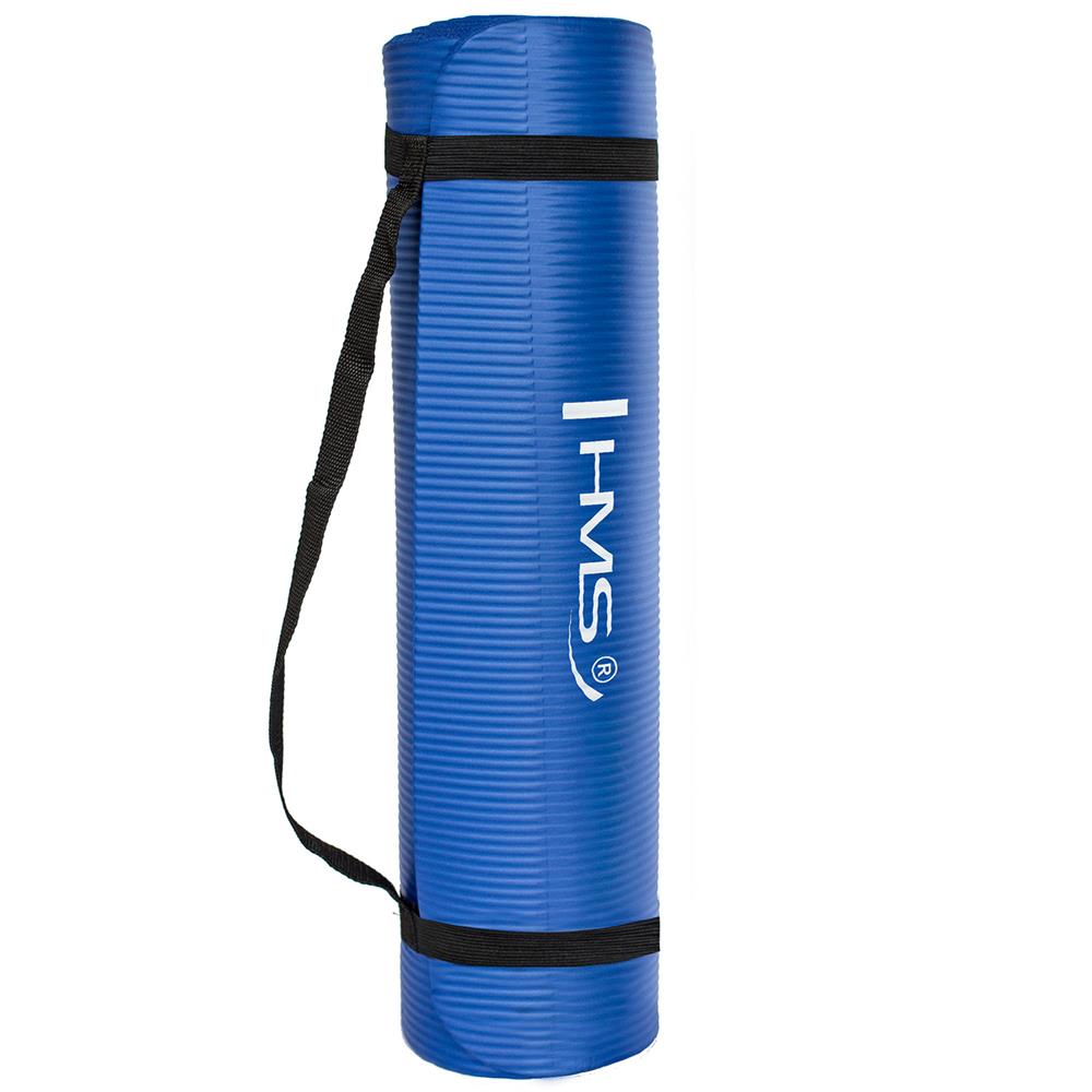 Yogamatte 183 x 61 x 1 cm Fitnessmatte Blau Gymnastikmatte rutschfest | HMS YM03