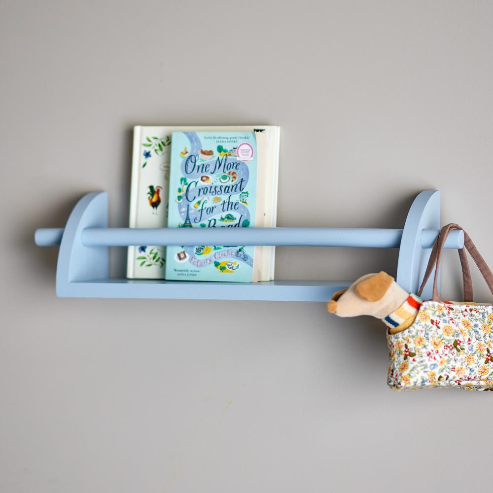Bloomingville MINI Mingus Regal blau - Wandregal aus Holz für Kinderzimmer, Bücher & Deko
