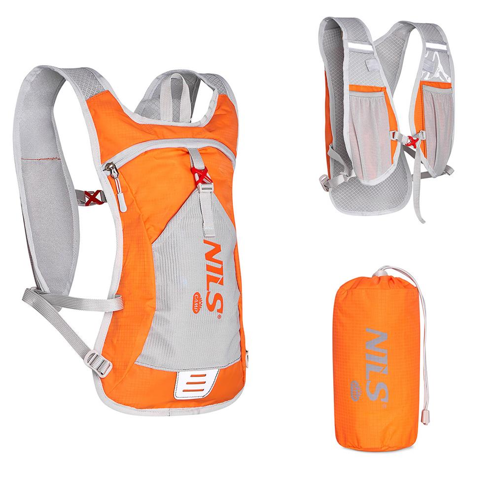 NILS CAMP Laufrucksack Tripper 10L Orange - Outdoor Rucksack Joggen Wandern Fahrrad