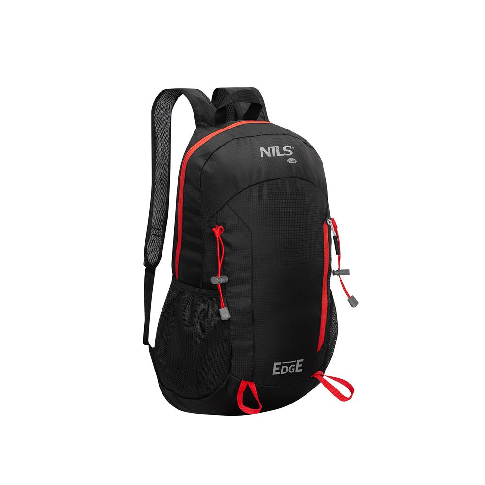 NILS CAMP Tagesrucksack Edge 22L in Schwarz - leichter Rucksack für Wandern, Radfahren & Reisen