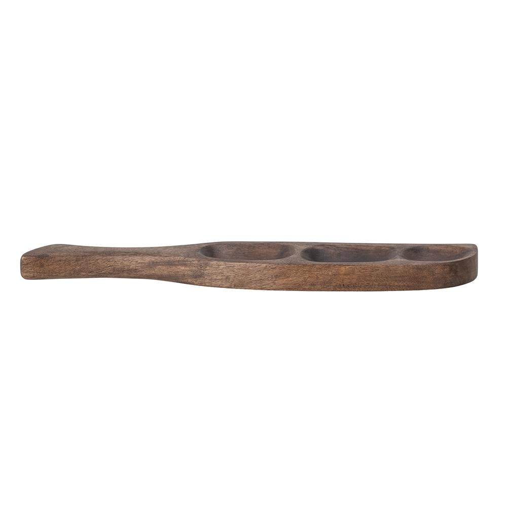 Bloomingville Thorun Schale braun L40 cm aus Mangoholz – Tapasschale für Küche & Tischdeko