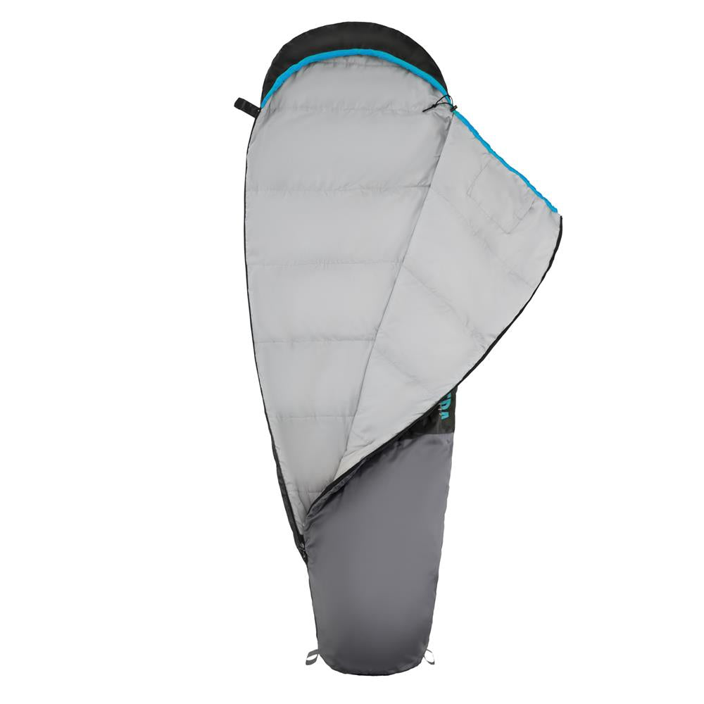 NILS CAMP Ultra Light Schlafsack Schwarz-Blau - leichter Sommerschlafsack für Camping & Trekking