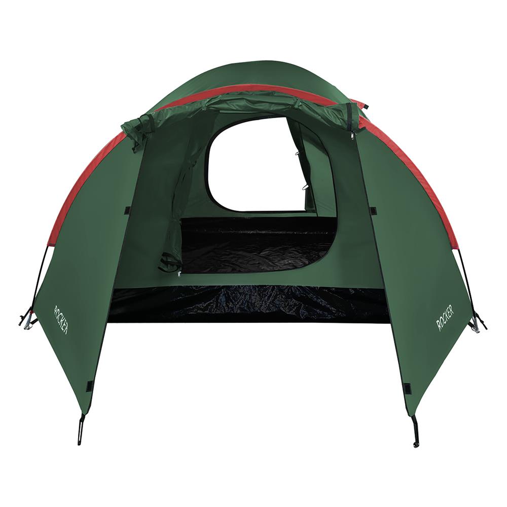 NILS CAMP Rocker Zelt für 3 Personen in Grün - Campingzelt mit Vorraum für Outdoor, Trekking & Camping