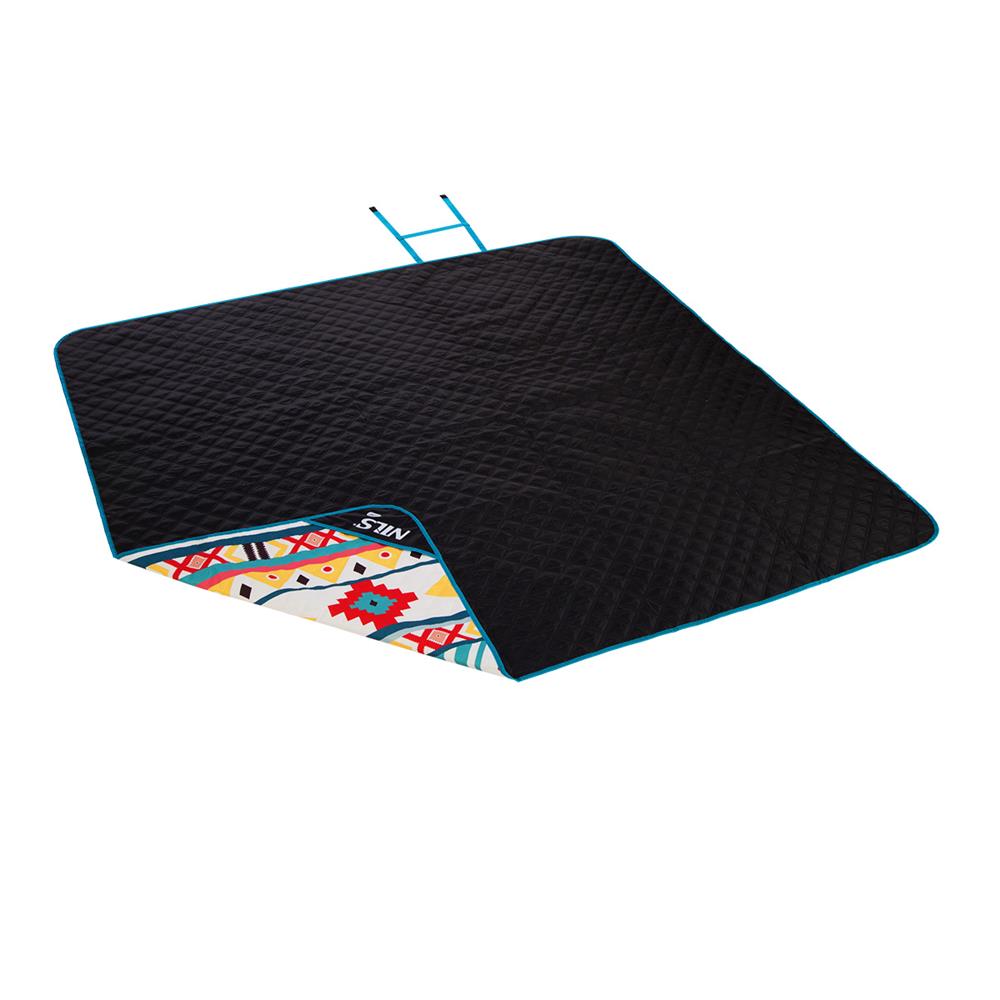 NILS CAMP Picknickdecke Aztec 195x200 cm - Outdoor Decke für Strand, Garten & Camping