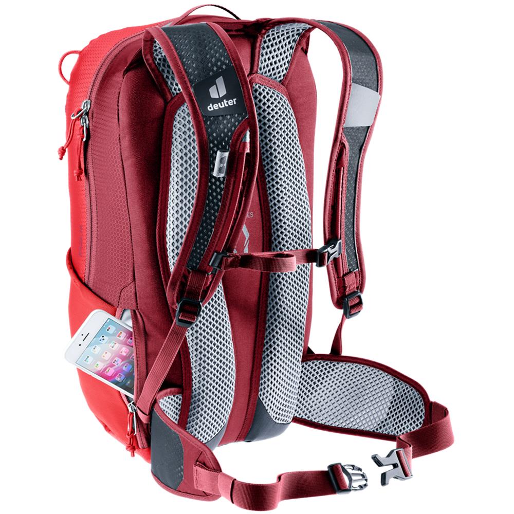 deuter Race 16, Fahrradrucksack, cherry-masala (rot), 16L