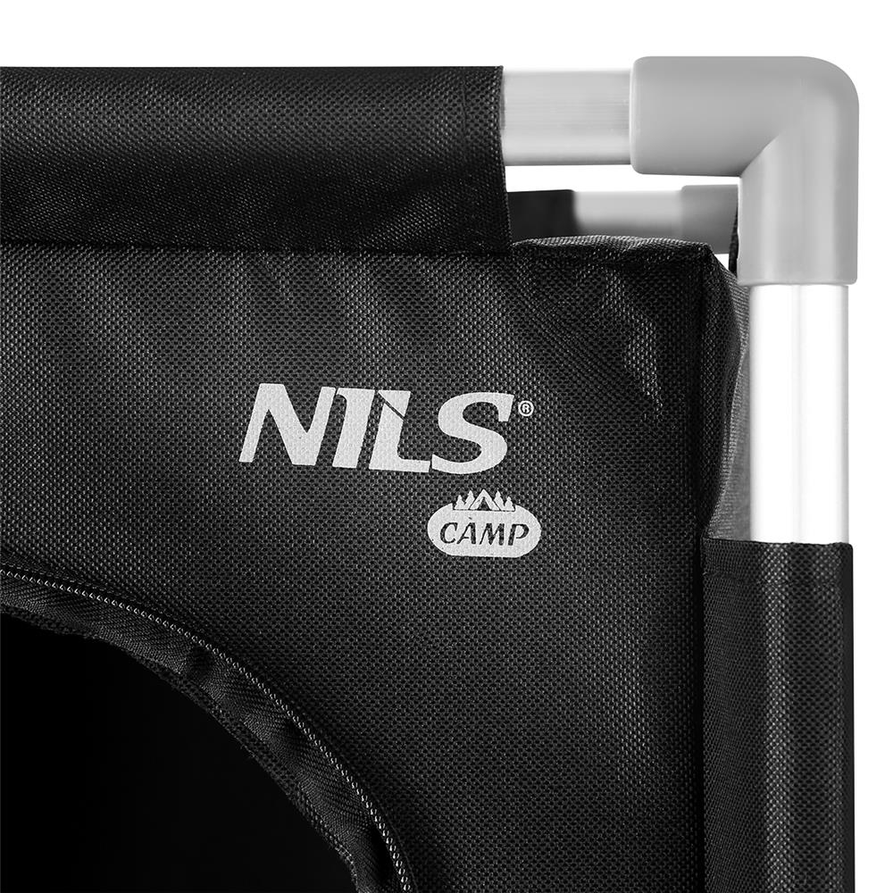 NILS CAMP Campingschrank faltbar - leichter Outdoor Schrank mit Netzfächern für Camping & Reisen